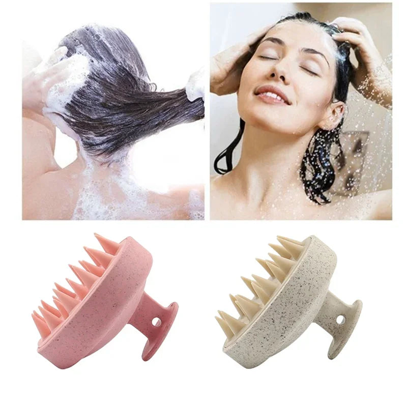Escova massageador e lavagem de cabelo para couro cabeludo