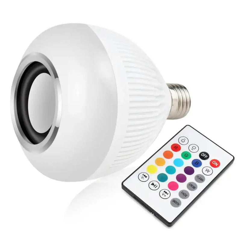 DAFUSHOP Lampada Bluetooth Led Caixa De Som Com Controle Remoto 12W Rgb Luz Colorida Balada